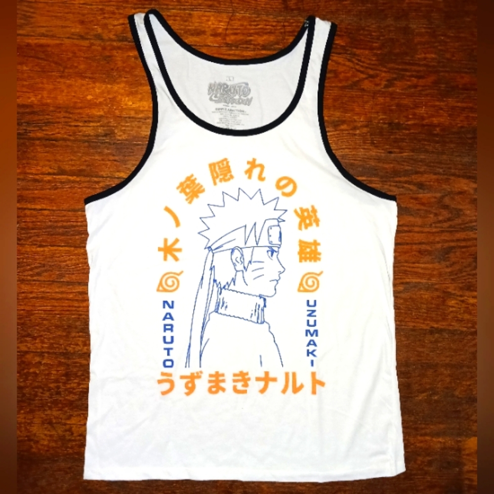 New (without tags) Naruto Shippuden Uzumaki Ripple Junction Muscle Tank Top Sz L